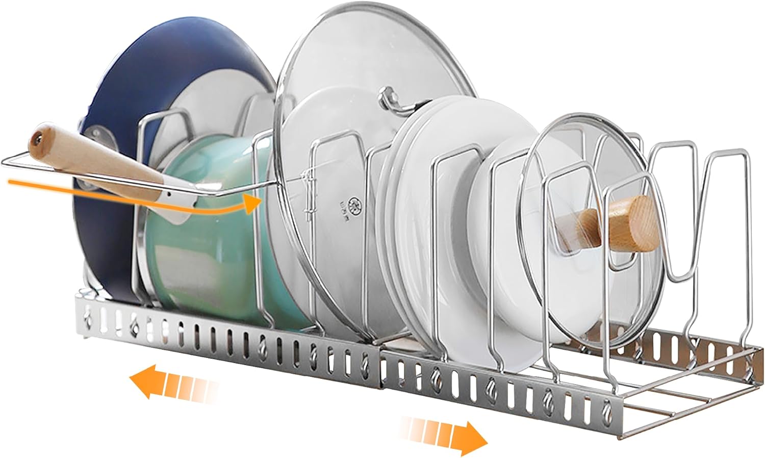 Amazon.com - Rathark Expandable Pot and Pan Organizers Rack,304 ...