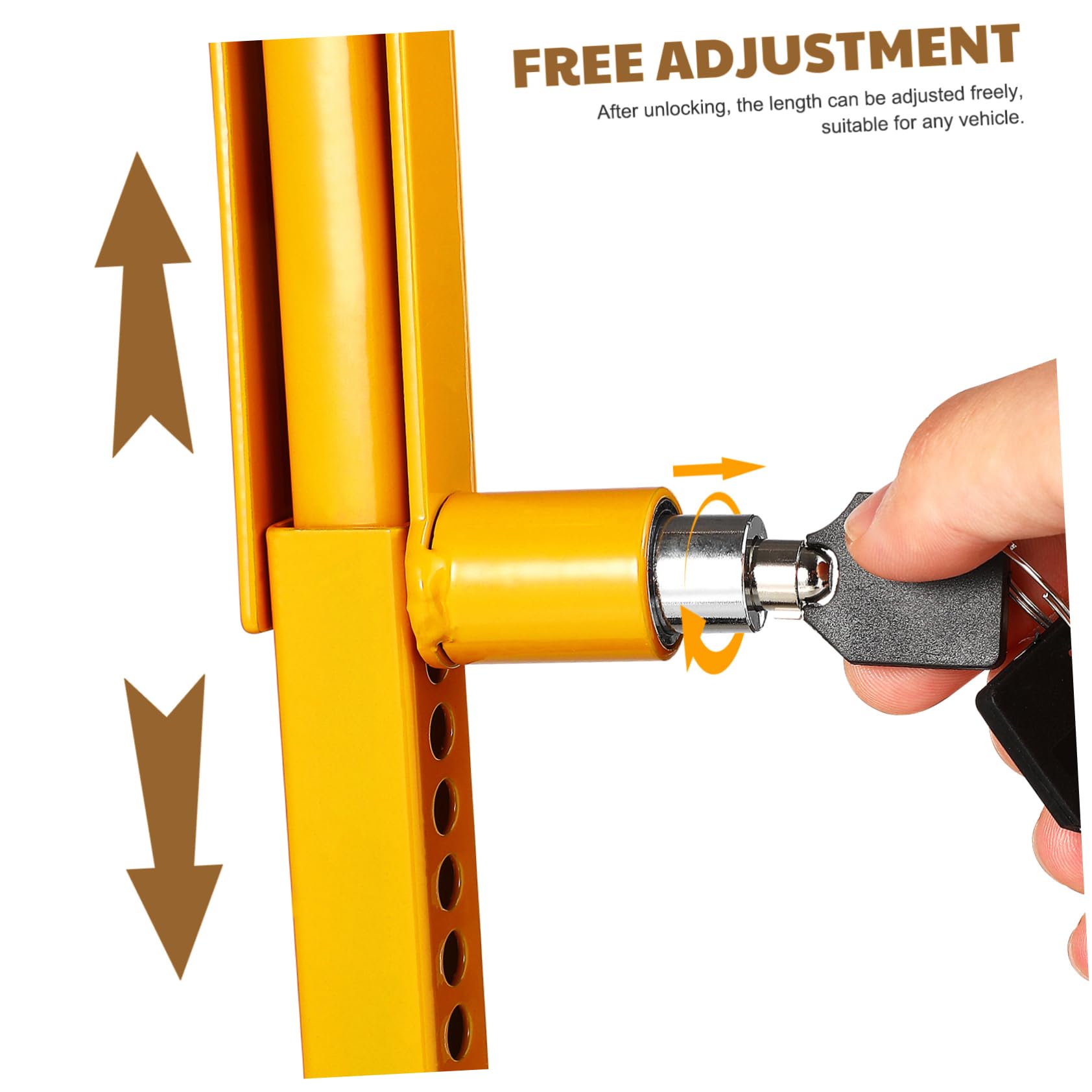 Happyyami Car Gear Stick Lock Theft Lock for Vehicle Gears Sturdy Material Easy Installation Compatible with Cars Ensures Security When Unattended