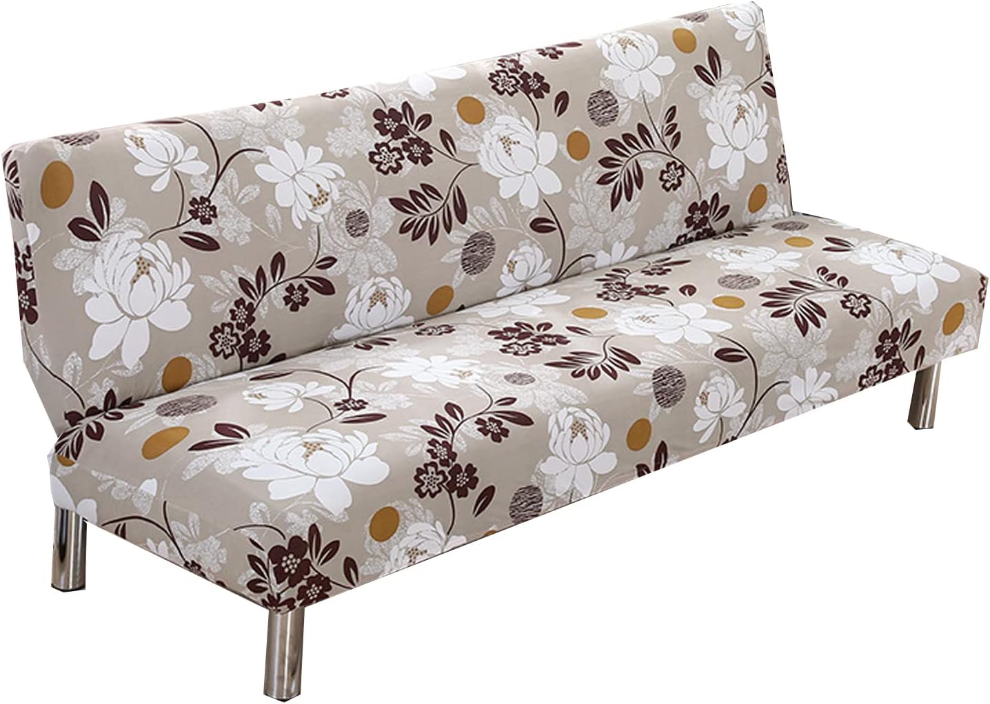 Sofa Bed Slipcover Protector Washable Sofa Cover Without Armrests Armless Futon Cover Sofa Cover Stretch Sofa Cover