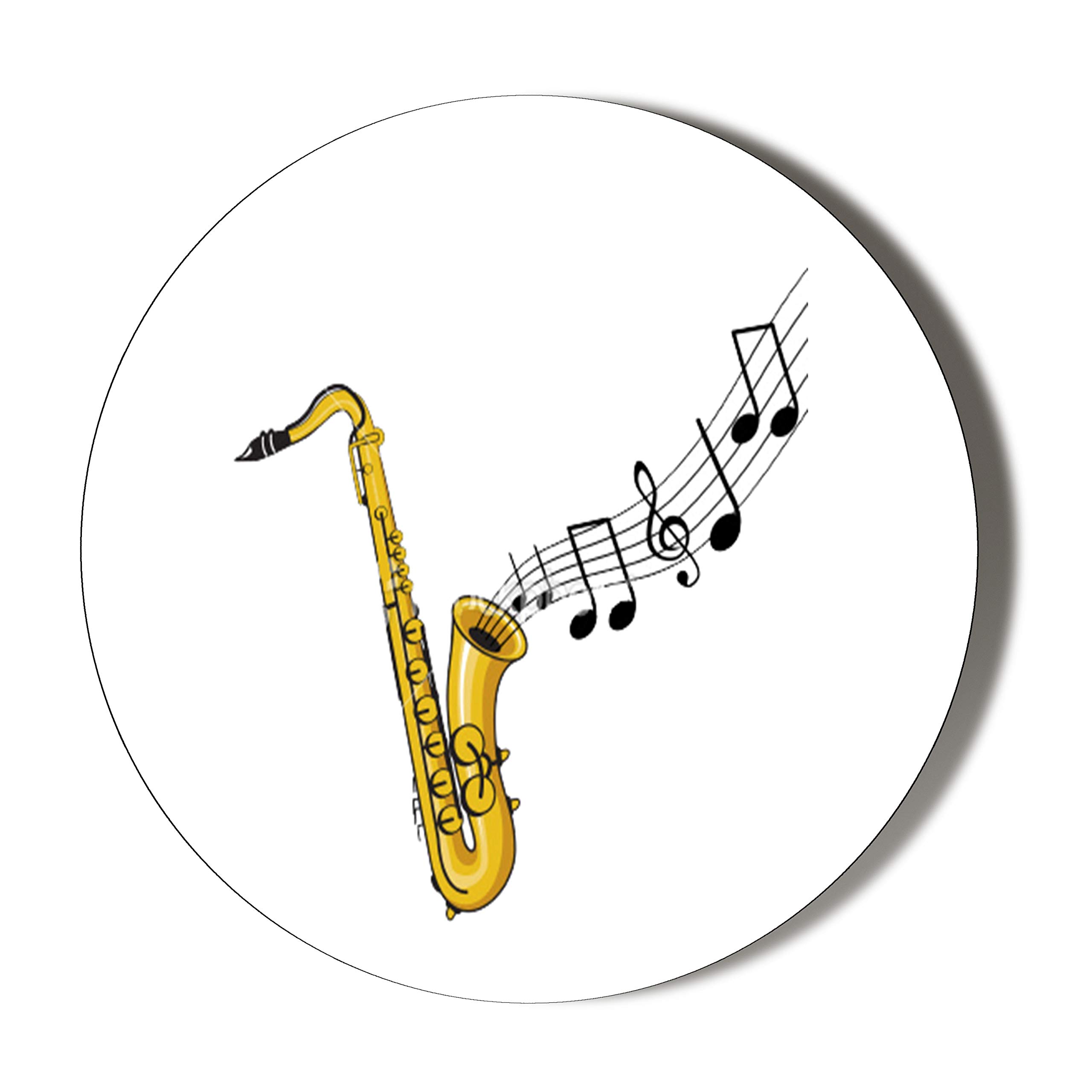Gift Insanity SAXOPHONE WHITE 58mm Fridge Magnet
