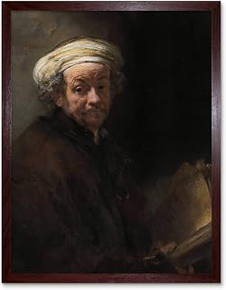 Artery8 Rembrandt Self Portrait Apostle Paul Life Drawing Art Print Framed Poster Wall Decor 12x16 inch