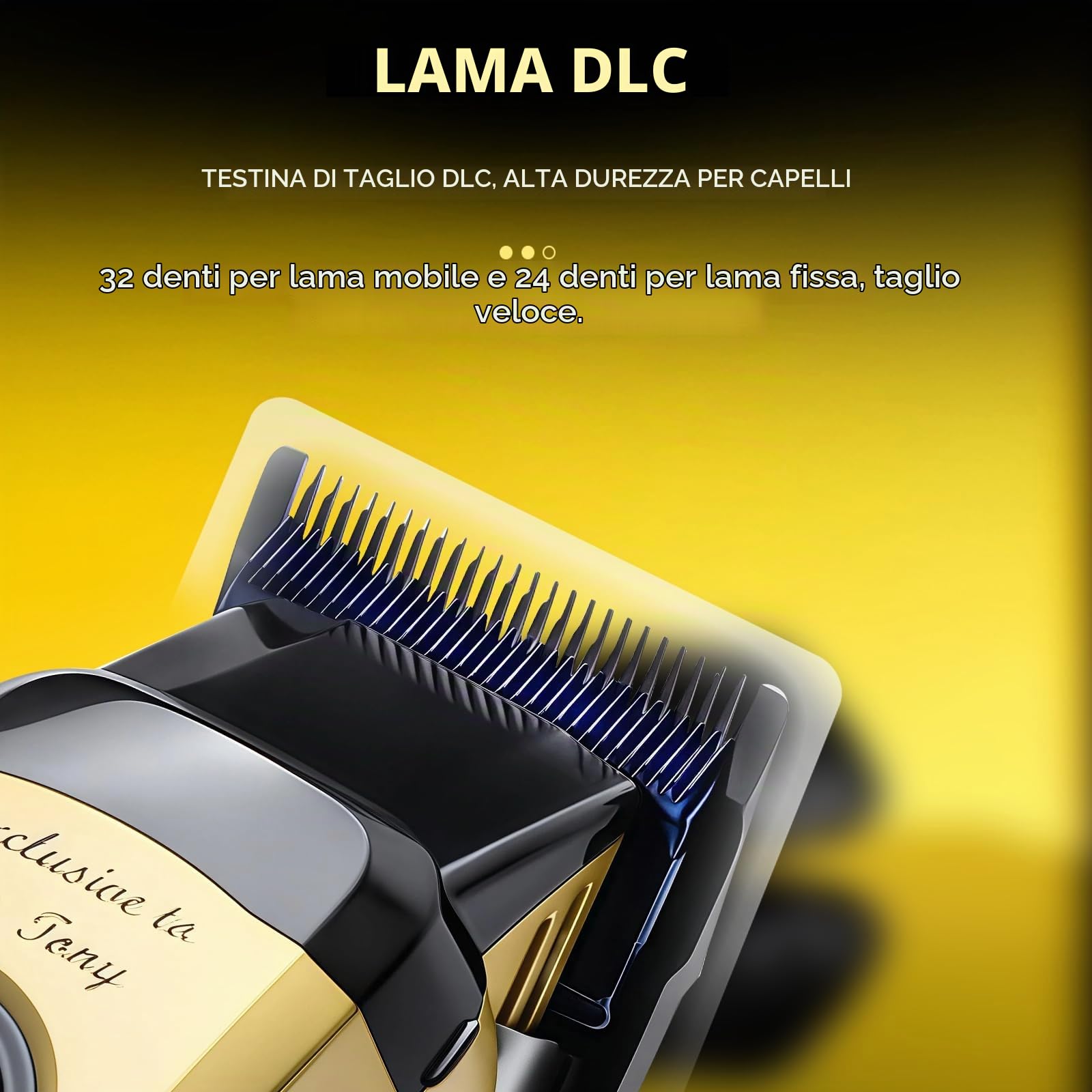 KEMEI KM-90-4 - Tagliacapelli professionale da uomo, kit per tagliare i capelli e la barba, tagliacapelli a lama regolabile con USB ricaricabile, regalo per uomini