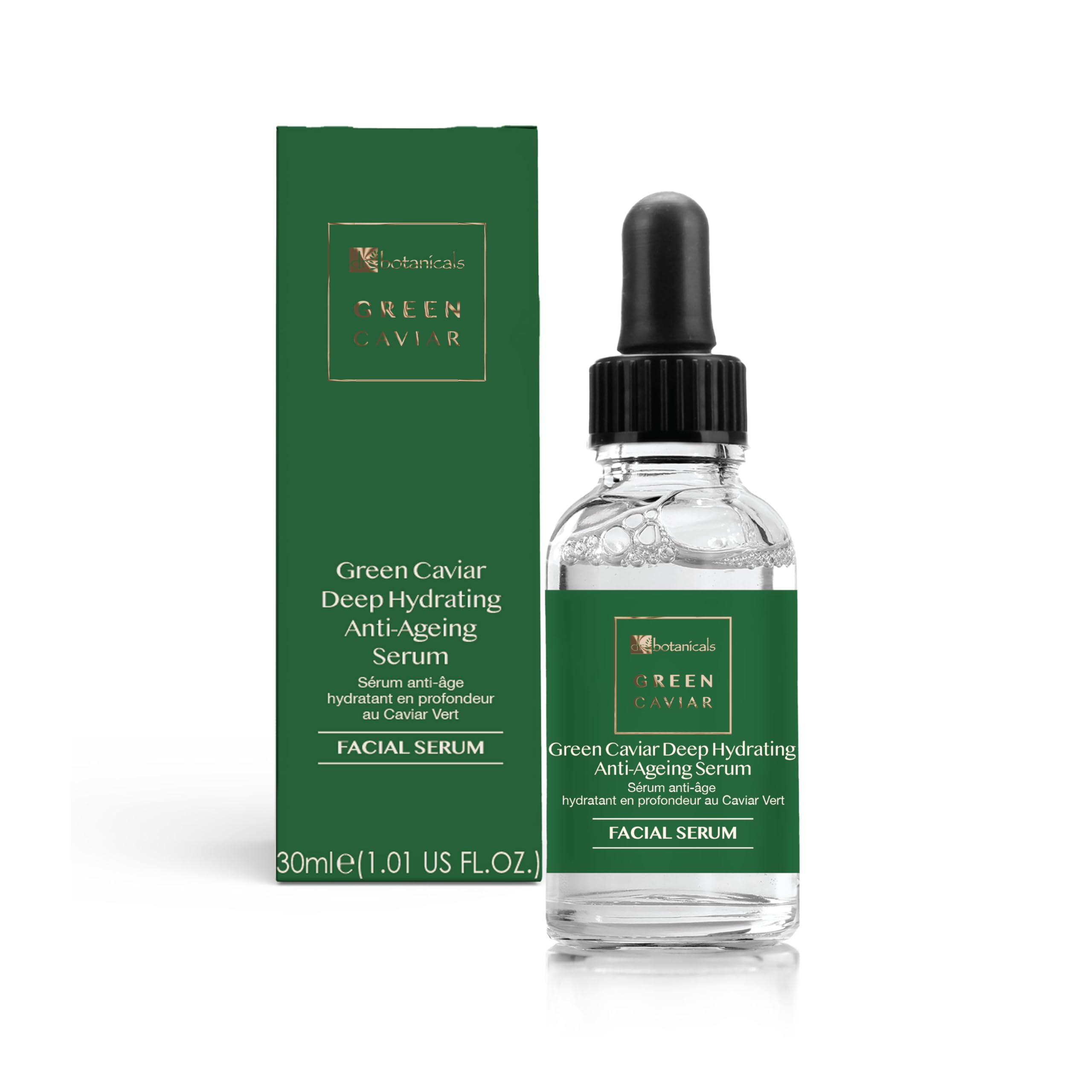 Green Caviar Deep Hydrating Anti-Ageing Serum - Rejuvenate and Nourish Your Skin - Intense Hydration for Youthful Glow 30ml / 1.01fl oz