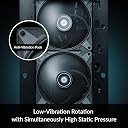 ARCTIC P14 Max - PC Fan, High-Performance 140 mm Case Fan, PWM Controlled 400-2800 RPM, Optimised for Static Pressure, 0dB Mode - Black gallery image