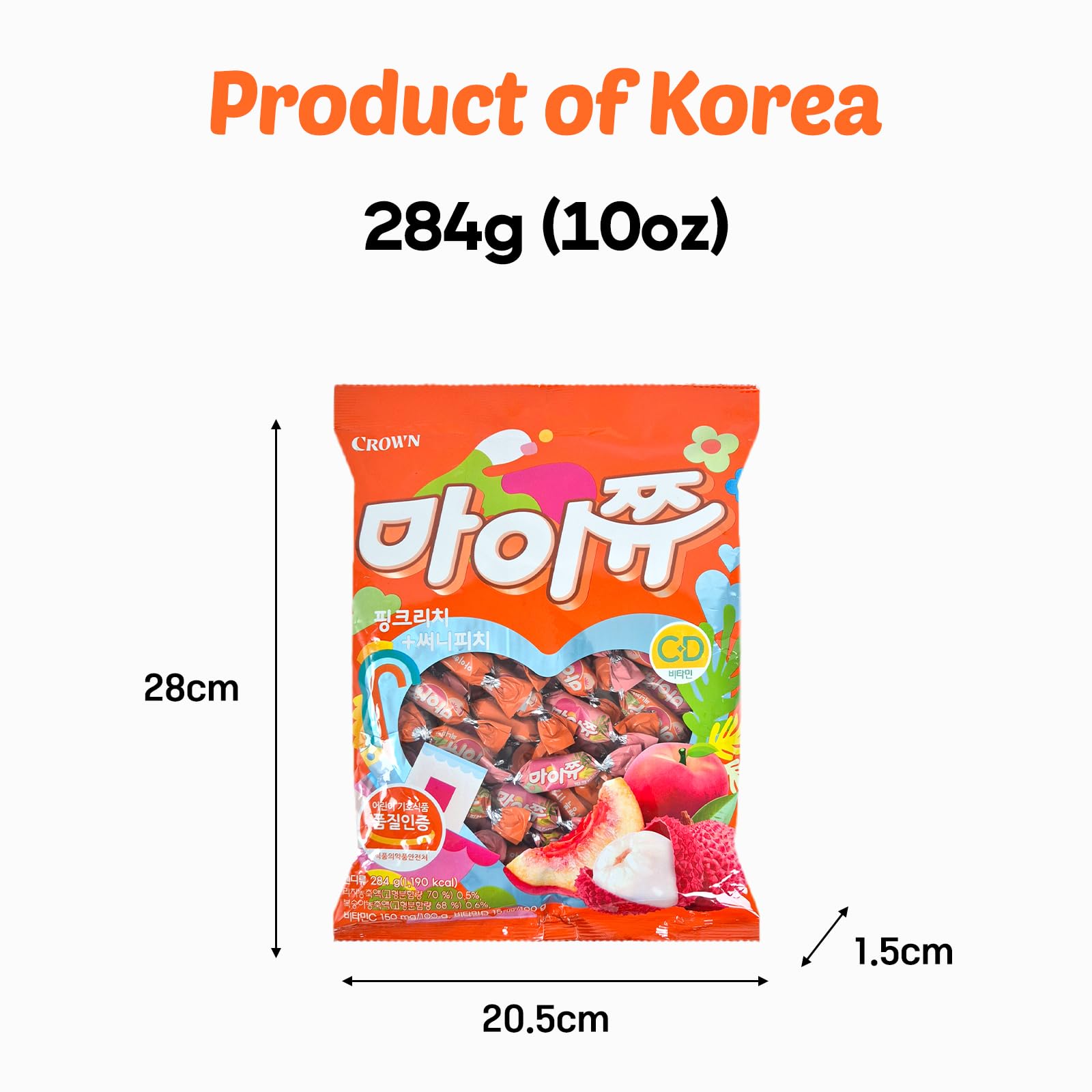 韓国meiちゃん キープ Amazon.com : COELO MyChew 284g (10oz) | Pink Lychee & Sunny Peach