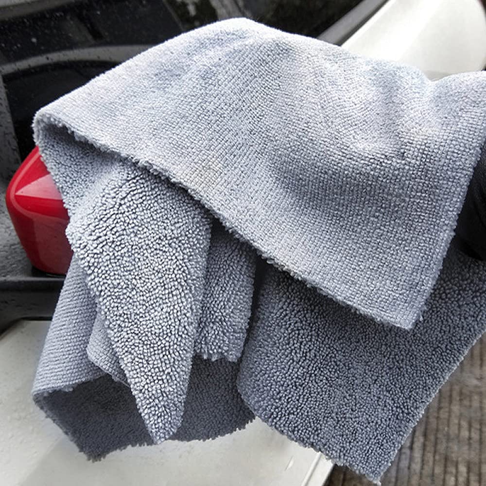 AGAATI Toalla de Lavado de Autos 6PCS 320 40x40cm Toallas de Microfibra sin Bordes de Felpa súper Gruesas Paños de Limpieza para el Cuidado del automóvil Pulido de Microfibra Secado de Detalles