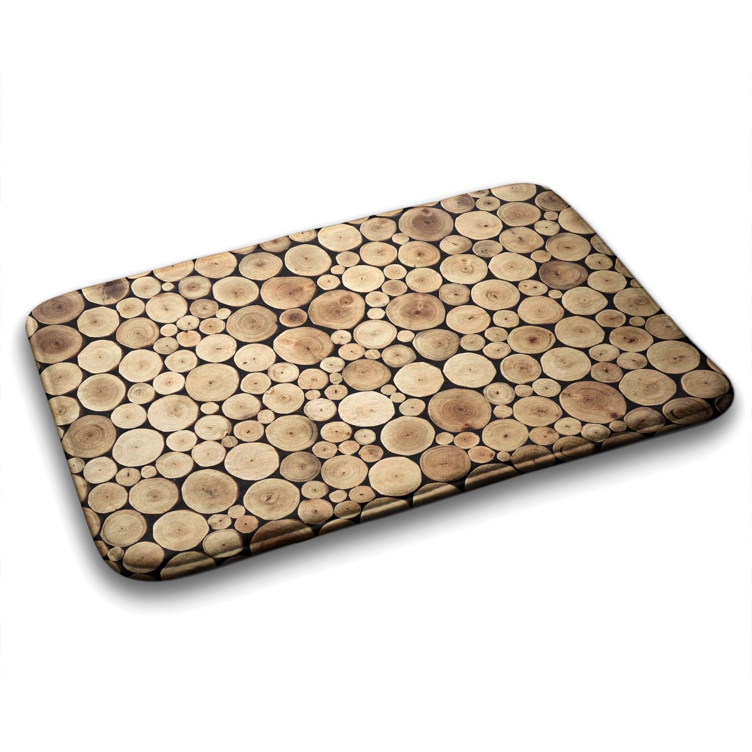 Tapis de salle de bains rectangulaire imperméable douceur 75x45 cm antidérapant de sol chambre