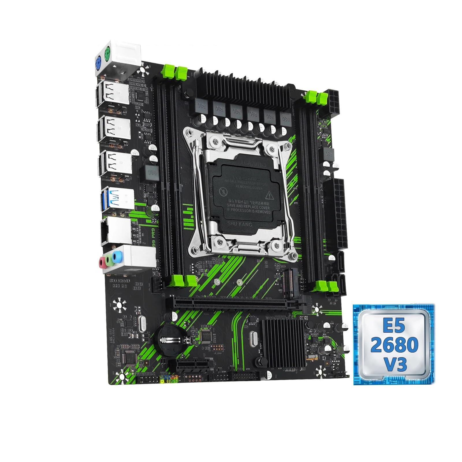 scheda madre Fit For MACHINIST PR9 X99 Combo scheda madre Intel Xeon E5 2680 V3 CPU + DDR4 8 GBx2 2133 MHz RAM a doppio canale opzionale Set kit computer(Motherboard+CPU)