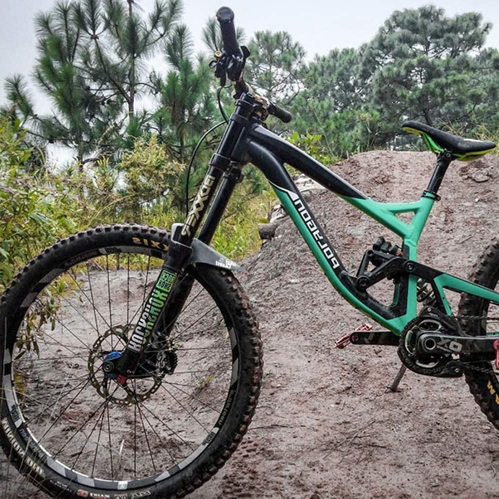 2 Pezzi Parafango MTB, Mud Guard Bici, Set Parafango per Mountain Bike, Mud Guard Bici, Parafango Compatibile Anteriore e Posteriore e Sono Adatti per Ruote di Dimensioni da 16 a 29 Pollici