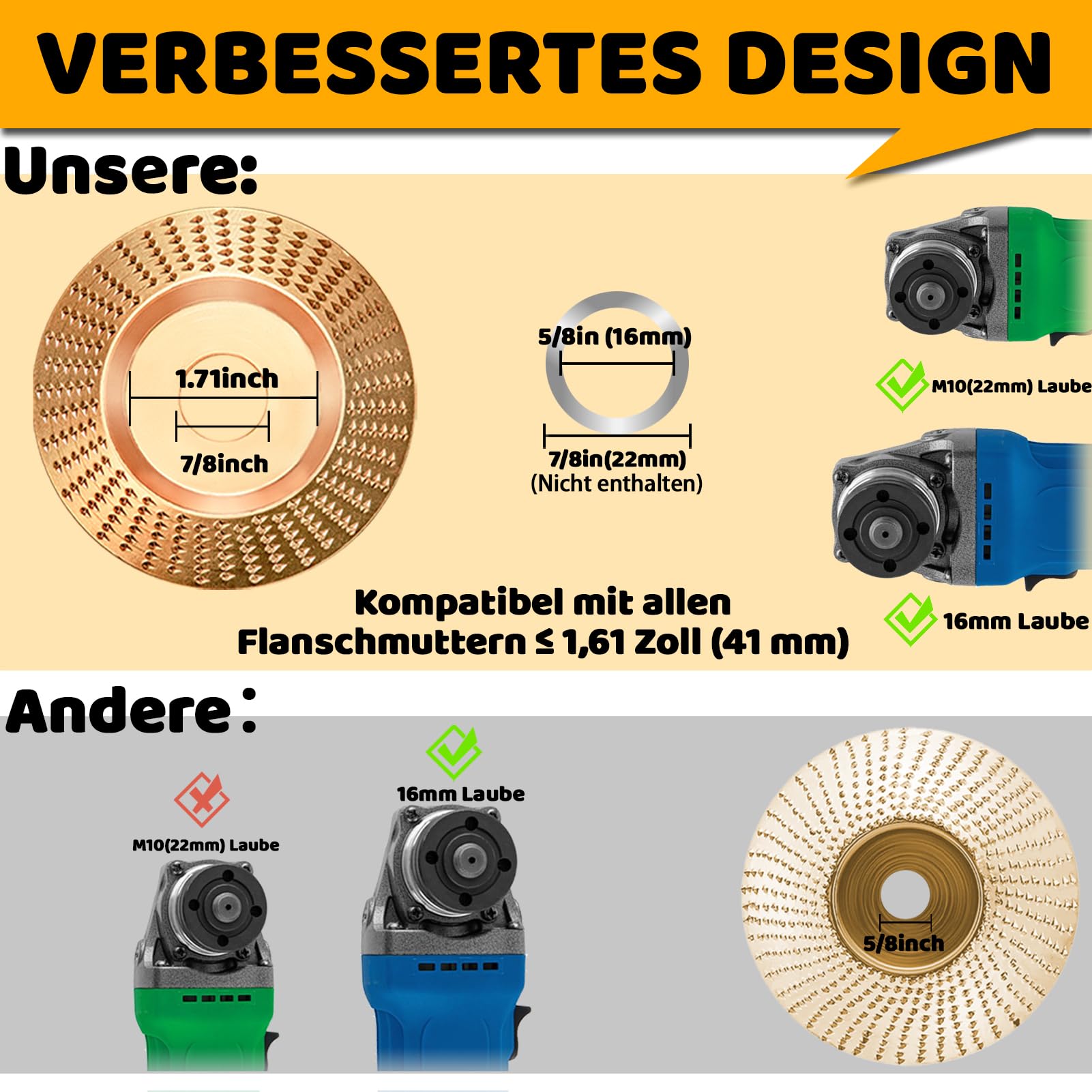 4 Dischi Abrasivi Legno 100mm - Per Smerigliatrice Angolare - Foto 10