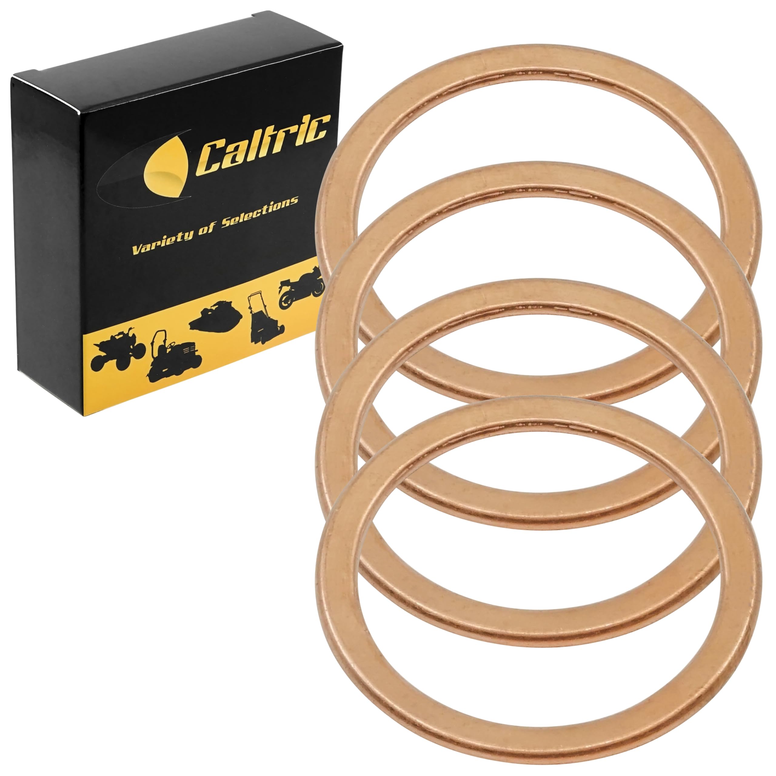 Amazon.com: Caltric 4 Muffler Pipe Gaskets Compatible with