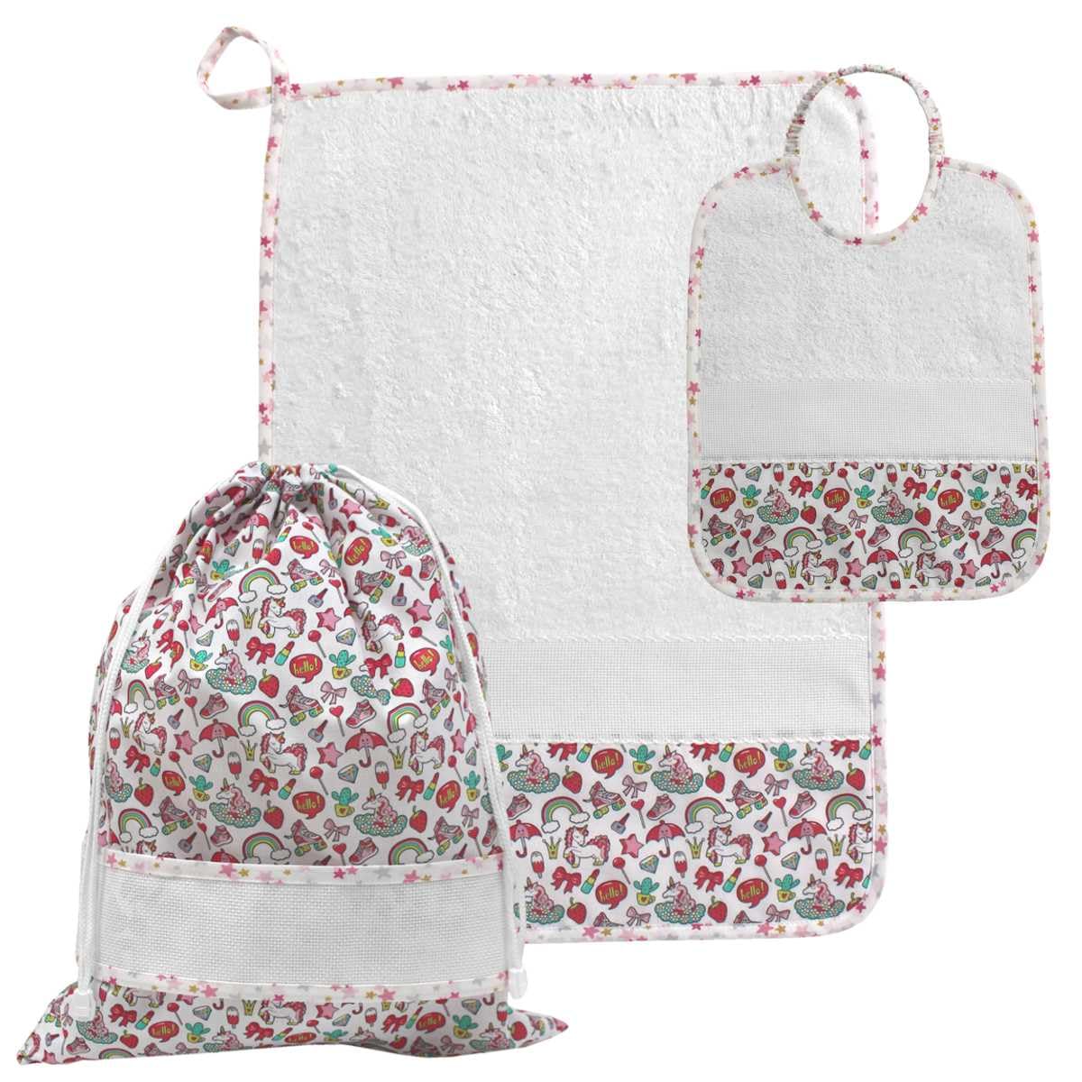 Set Asilo Da Ricamare Con Tela Applicata | - Filati Online