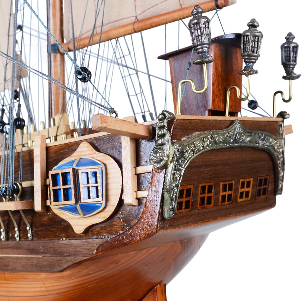 Old Modern Handicrafts Neues HMS Bounty-Schiffsmodell – zusammengebaut – nautisches Modellschiff in Museumsqualität für Zuhause und Büro – 37,0 L x 10,0 B x 30,0 H Zoll