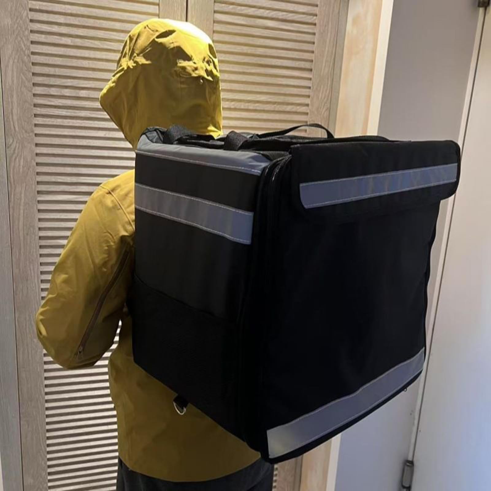 Bolsa de Pizza | Mochila expandible para Llevar para Entrega de Pizza, Almacenamiento de Aislamiento Resistente para restaurantes, Senderismo | Transportista de alimentos de servicio pesado térmico reutilizable para restaurantes, picnic, acamp