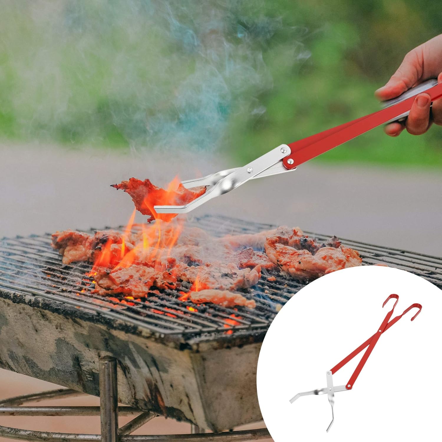 Hemoton BBQ Tongs, Extra Extra Long Barbecue Grilling Tong food tong BBQ tong Long Grilling Tongs, : Patio, Lawn & Garden