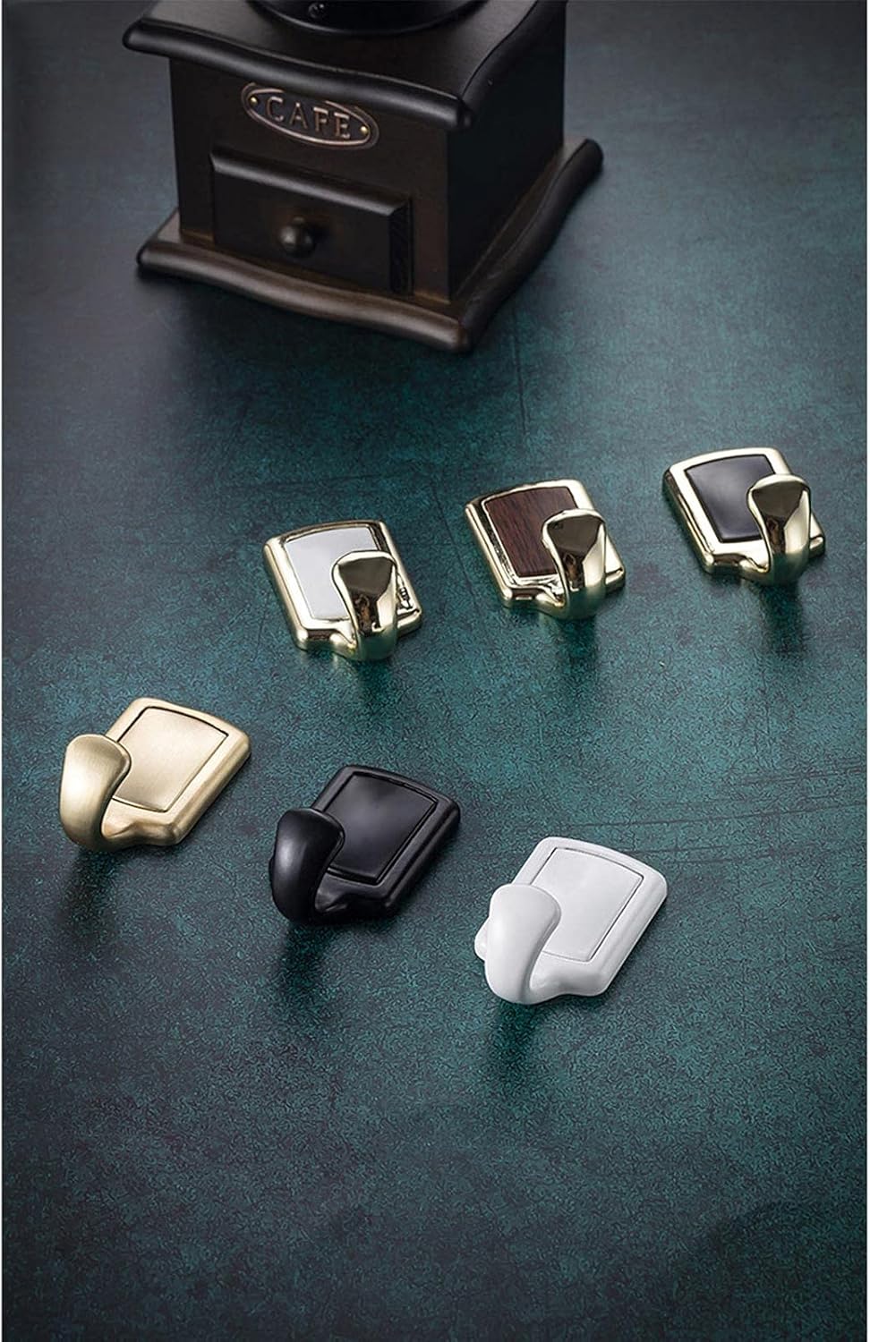 Coat Hooks Wall Mounted 6 Pack Wall Hooks Bathroom Towel Hook Bathroom Hooks Metal Robe ?Hook for Cabinet Closet Door Towel Hook for Bathroom Wall Coat Hooks