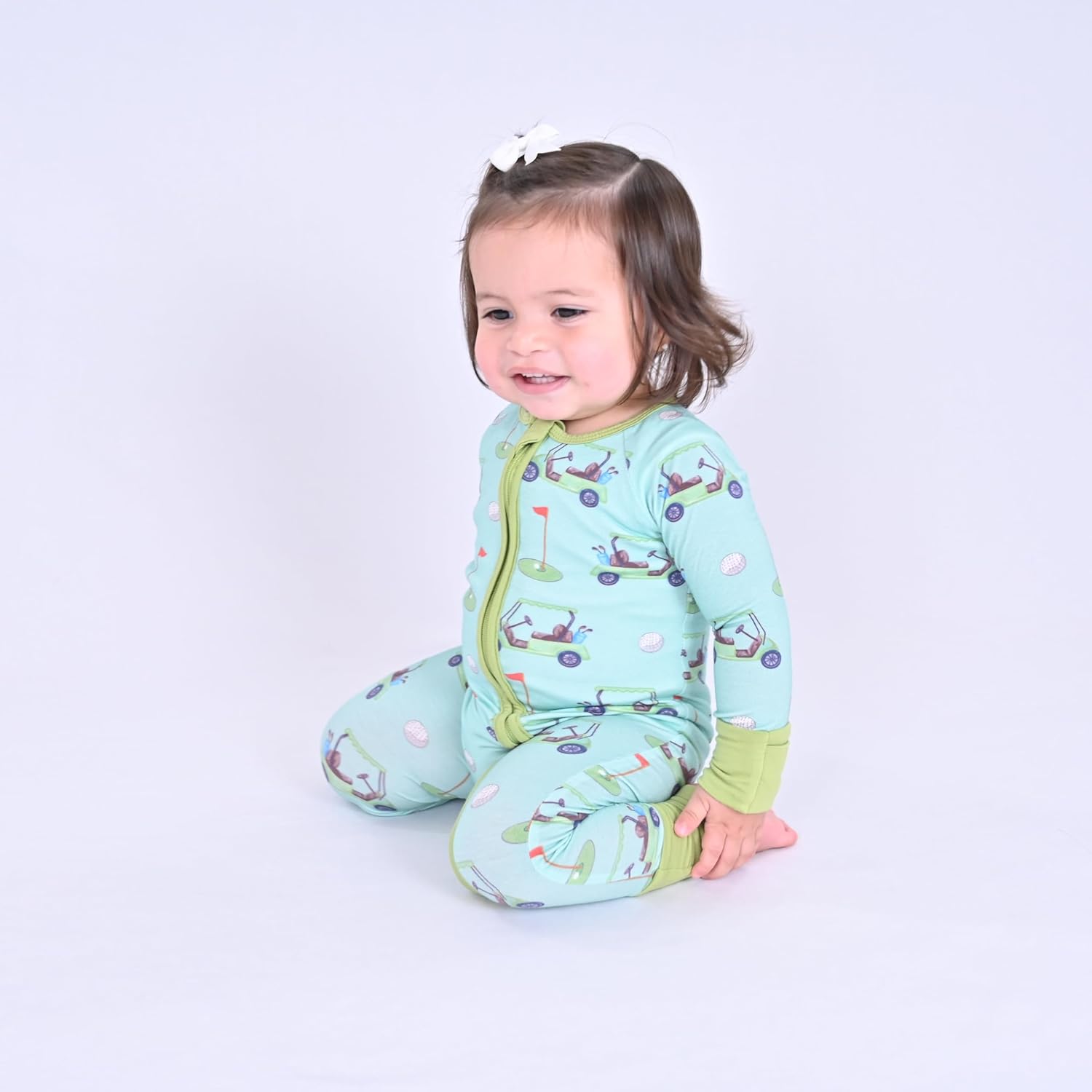 LollyBanks Baby Pajamas, 2-Way Zipper Romper, 95% Viscose Made from Bamboo and 5% Spandex, Baby Sleepers