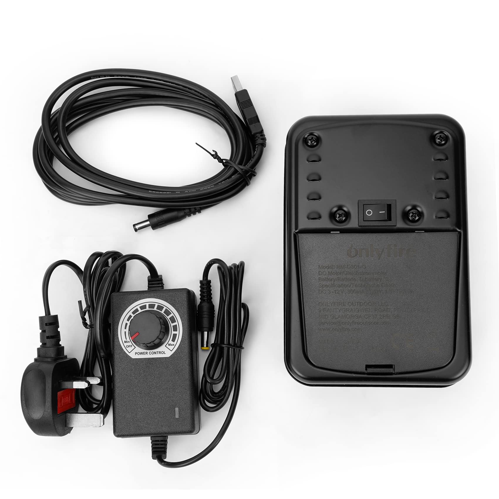 onlyfire Motore per griglia per barbecue regolabile girarrosto Grill Spit Gear Motor DC 3-12V 3.5W per Shish Kebab Spiedo Turner Attrezzature elettriche della griglia Grill Spiedo Girarrosto