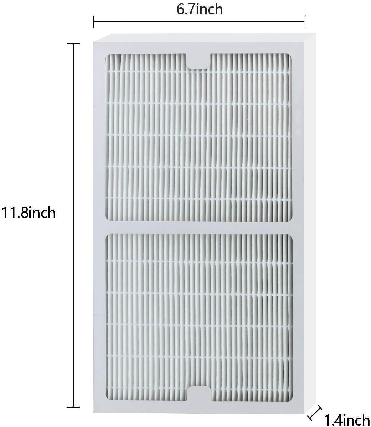 Replacement Idylis Air Purifier Filters C - 2 Pack Hepa & Carbon Filter Set for Idylis Air Purifiers IAP-10-280, IAP-10-200, Part # IAF-H-100C, IAFH100C - Image 5