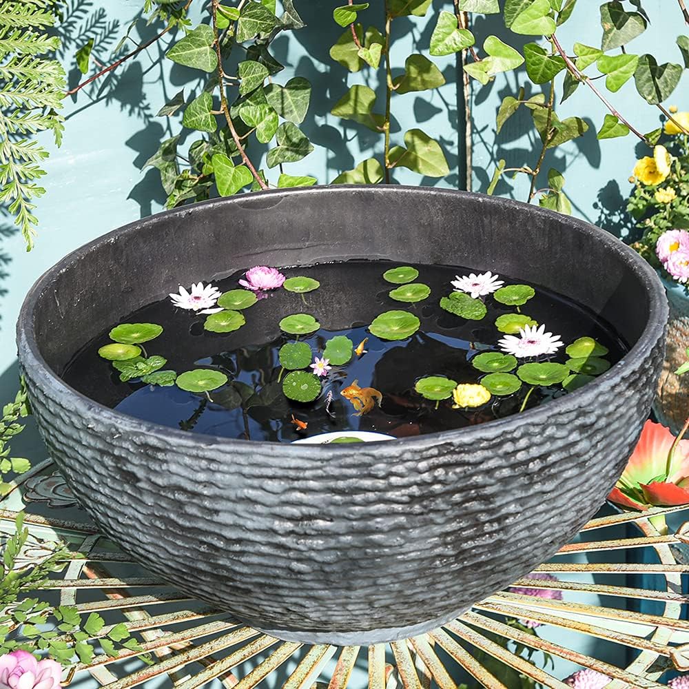 Sungmor 16 Inch Large Size Water Plant Pot, Miniature