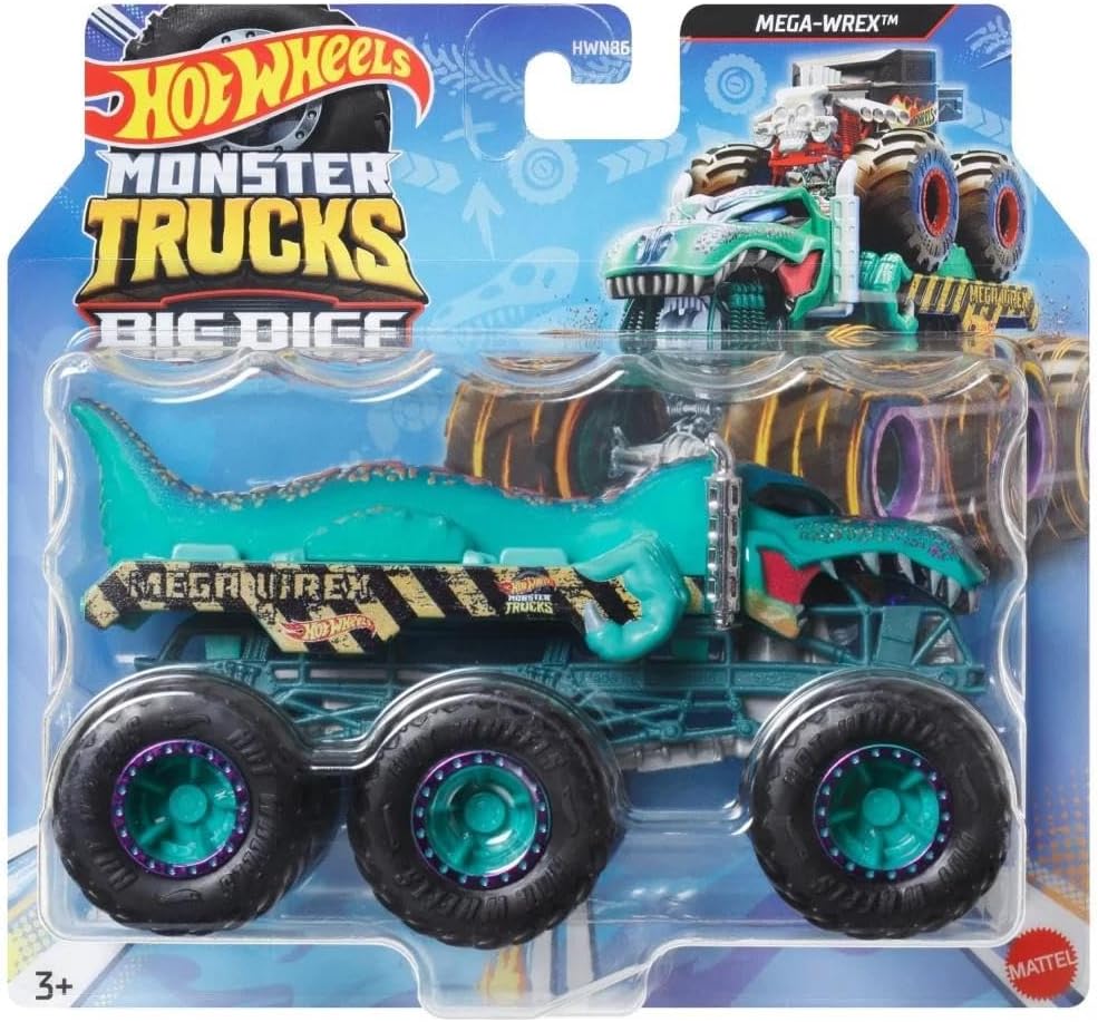 Monster Trucks 1:64 Tow Cars MEGA-WREX HWN86 - HWN87