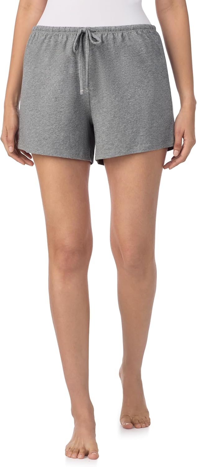 Nautica Womens Sleep Shorts - Mid-Thigh, Lightweight, Breathable Pajama Bottoms - Cotton Knit Jersey Sleepwear and Loungewear