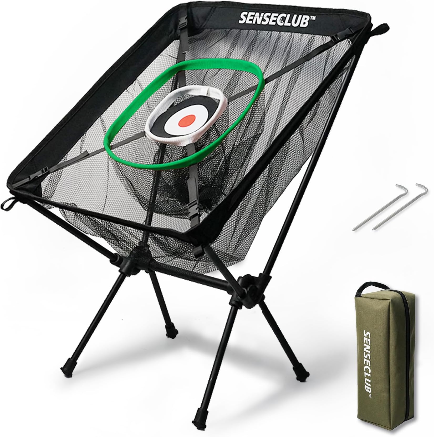 Golf Chipping Net & Floating Chipping Green, Backyard Golf Practice Net with Mat, Outdoor Golf Target with Balls, Funny Golf Games Boys Golf Gifts