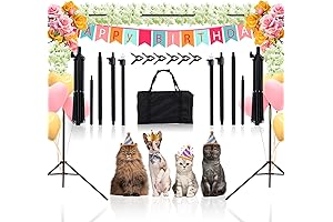 Julius Studio 10 ft. Cross Bar Backdrop Stand Kit for Photography