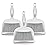 Broom Dustpan Brush Small Dust pan : Mini Broom and Dustpan Set Mini Dust pan and Brush Set Whisk Broom and Dustpan Set Small Broom and Dust pan Set for Desk, Home,Tent (Gray 3pcs)
