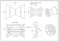 Vista 2 de Rodillo de arco de 4 pulgadas para remolque de barco con radios para eje de 1/2 pulgadas