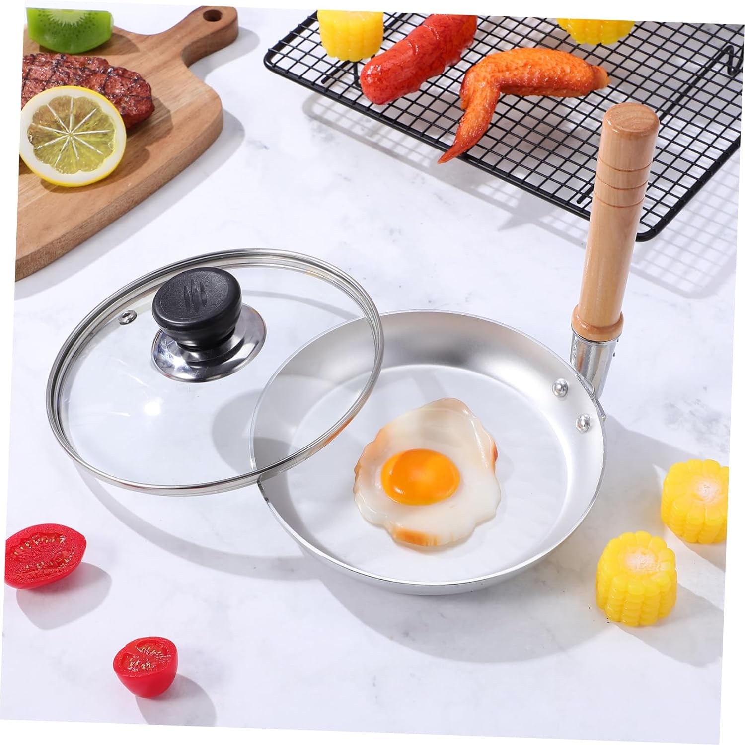 Alipis Japanese Oyakodon Pan Nonstick Fried Egg Skillet Skillets and Frying Pans