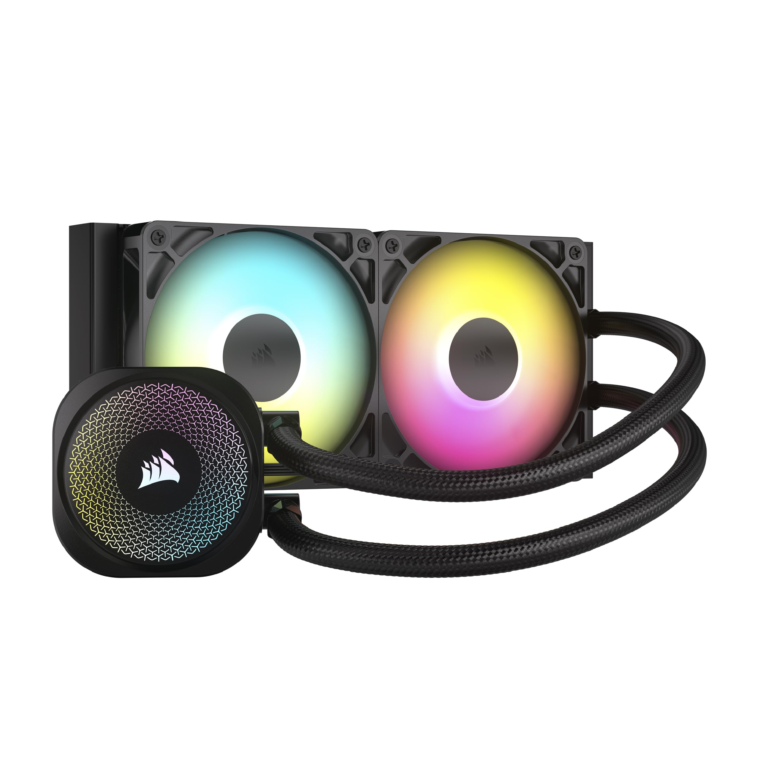CORSAIR NAUTILUS 240 RS ARGB Raffreddatore CPU a Liquido – 240mm AIO – Connessione Diretta alla Scheda Madre – Intel LGA 1851/1700, AMD AM5/AM4 – 2x RS120 ARGB Ventilatori Inclusi – Nero
