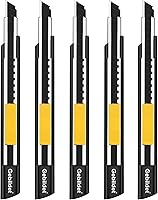 Vista 14 de 1 cuchillo utilitario con cerradura para mano derecha e izquierda de 0.354 in con 10 cuchillas reemplazables, cuchillo de corte de vinilo