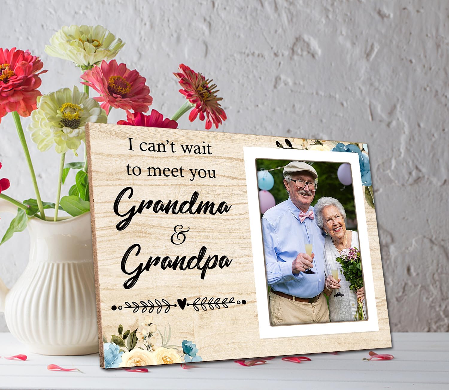 Baby Announcement Gifts Grandparents Frame, Grandma Grandpa Sonogram Picture Frame, Soon To Be Grandma, Pregnancy Announcement, Baby Photo Frame, Baby Keepsake Frame, 4x6 Photo12P074
