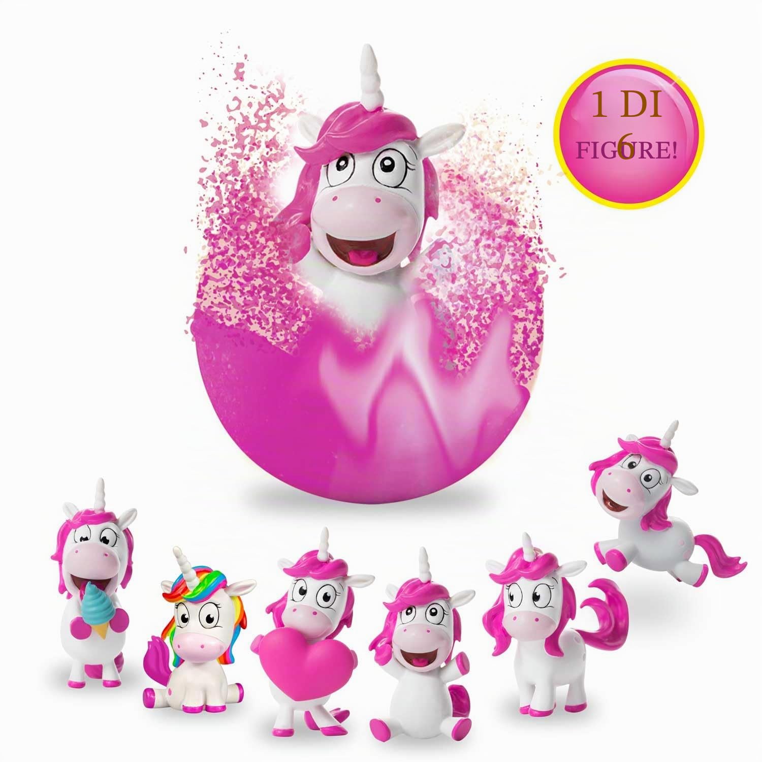 CRAZE INKEE 3 Set Bombe da bagno bambini Unicorno, Bombe da Bagno con Sorpresa per vasca da bagno o piscina gonfiabile. Idea regalo, giochi da bagno ,29428