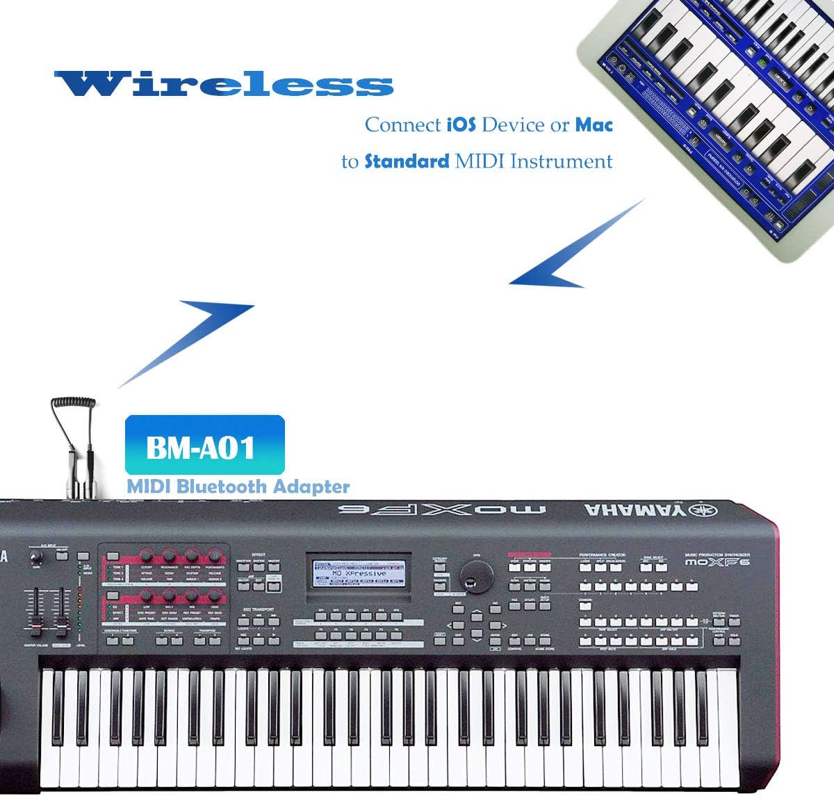 PD705 Pad With BM-A01 Wireless Midi Adapter