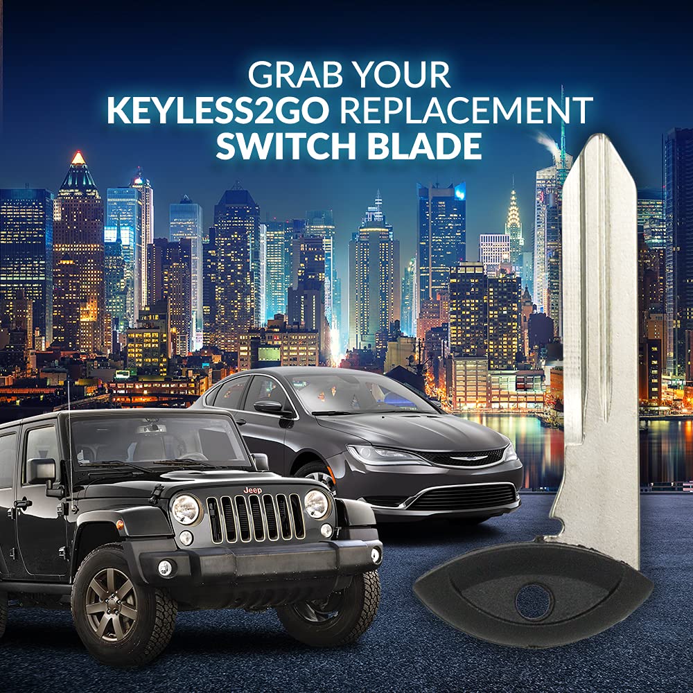 keyless2go nueva Uncut Fobik mando a distancia en blanco llave de emergencia Hoja Y171 (2 unidades)