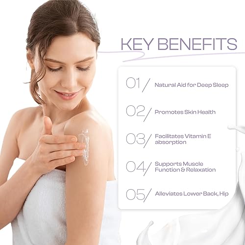 Miniatura 3 de Crema de magnesio Loción de magnesio para dormir con aceite de lavanda para calambres en las piernas Seguro para el dolor para niños 120g4.2oz