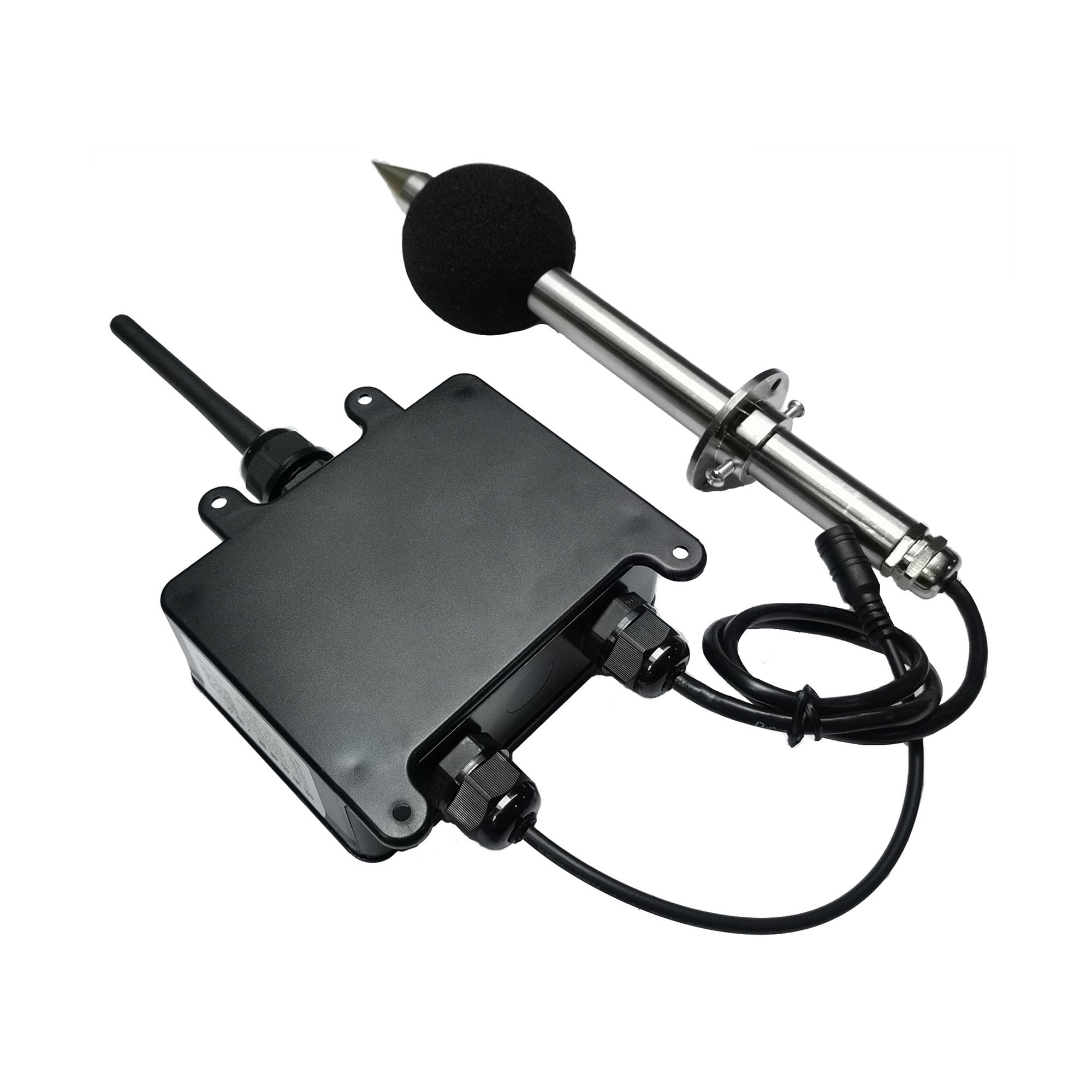 Noise Sensor Outdoor-Lärmmonitor, Langer Stab, hochpräzise Schall-Dezibel-Sondenerkennung, Sensor-Terminal, Industriequalität 868 MHz