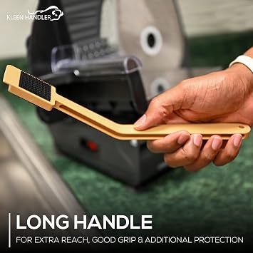 Kleen Handler EZスクラブスライサークリーニングツール 交換用パッド4個付き 高耐久電動ブレード デリスライスマシンクリーナー 安全なマンドリンスクラブキット