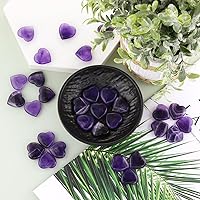 Vista 7 de 20 paquetes de piedras de amatista natural pulidas pulidas y cristales de corazón, cristales y piedras curativas de cuarzo a granel para Wicca