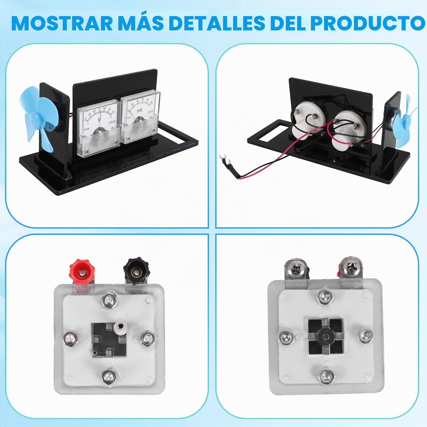 Celda de Combustible de Hidrógeno, Celda de Combustible de Membrana de Intercambio de Protones, Accesorios de Enseñanza de Laboratorio de Secundaria de Nueva Energía
