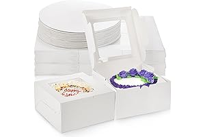 AVLA 20 Pack Disposable Bundt Cake Carriers