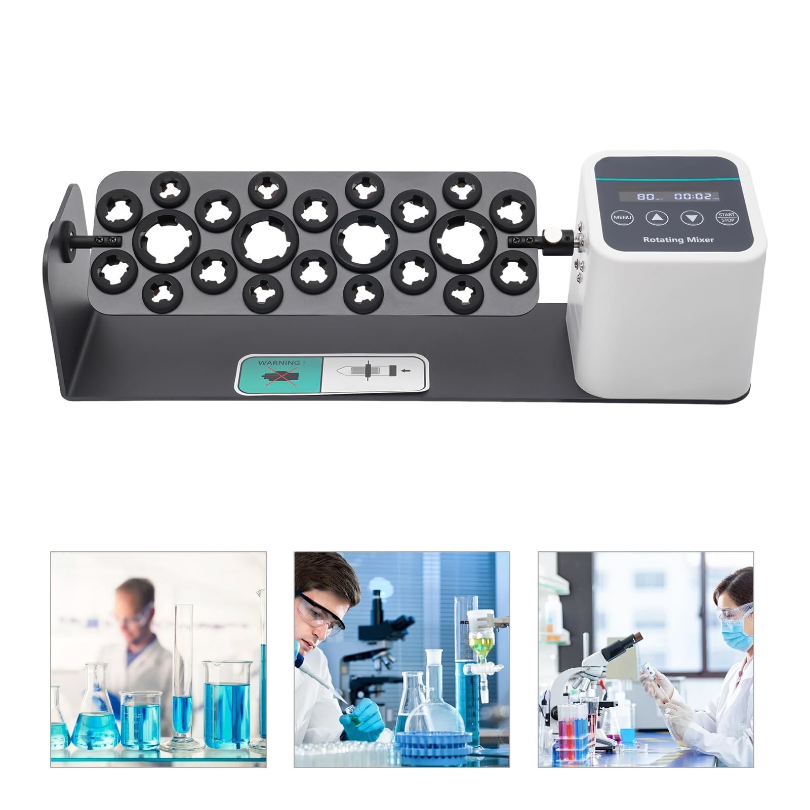COYEUX Cyfrowy oscylator obrotowy Hybrydowy o długiej osi, obrotowy oscylator hybrydowy, regulowana prędkość od 20 do 80 obr./min, inteligentny panel operacyjny i konstrukcja stopera do laboratorium