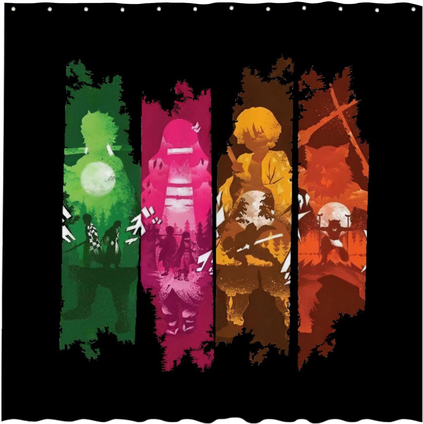 Funnytree Battle Shower Curtain, Video Game Bathroom Decor, Durable Easy Care Washable, 72"X72"(Hooks Not Included) SC00041-002