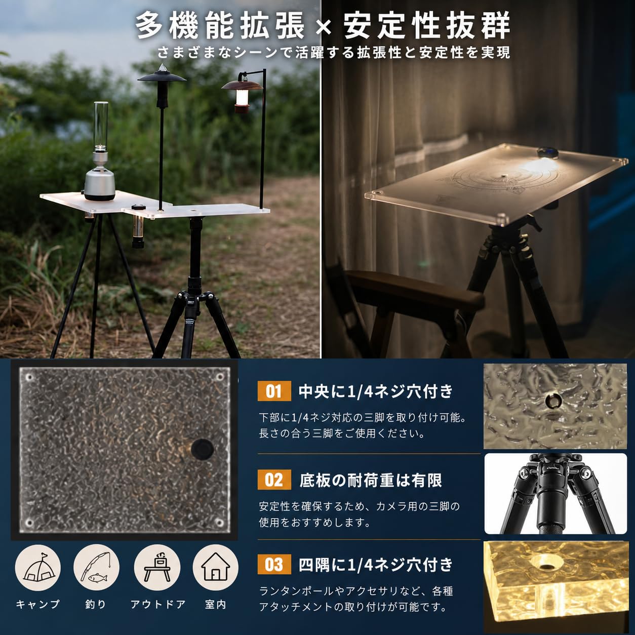 アクリル天板テーブル　収納付き　IGT天板　ゴールゼロ使用可能 Amazon.co.jp: Koutiku(コウチク) IGT テーブル プレート IGT 天板