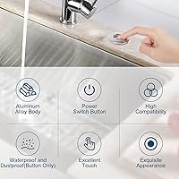 Vista 7 de Kit de interruptor de aire para eliminación de basura, interruptor de aire superior del fregadero para eliminación de residuos de alimentos, botón