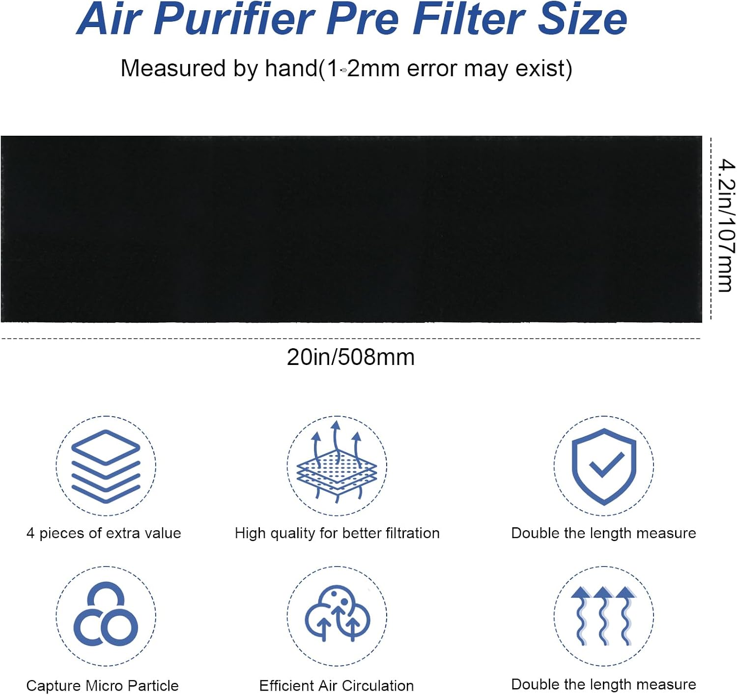 4 Pack HRF-B1 Air Purifier Filter Replacement for Honeywell image 3
