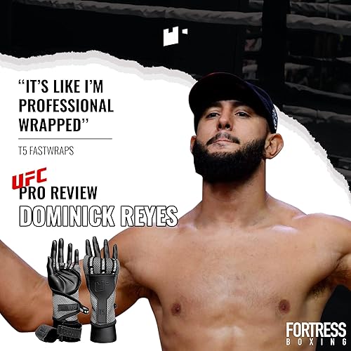 Miniatura 8 de Fortress Boxing Envolturas para hombres y mujeres  Soporte de muñeca para kickboxing, Muay Thai, MMA y deportes de lucha de puños, envolturas