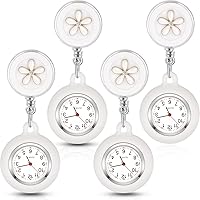 Vista 1 de Outus Reloj de enfermera de 4 piezas para enfermeras médicos, reloj de enfermera, broche de bolsillo, reloj digital